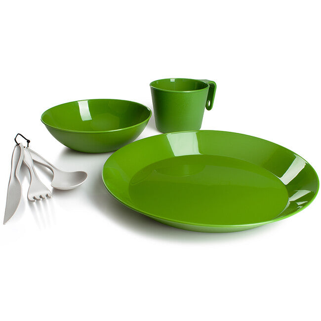 GSI Outdoors Cascadian set da pranzo per una persona, verde