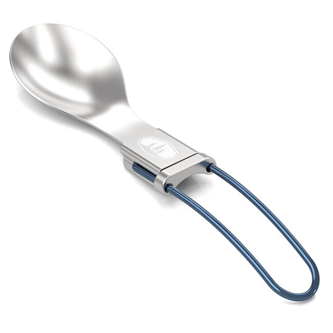 GSI Outdoors Cucchiaio da esterno in acciaio inox con manico pieghevole