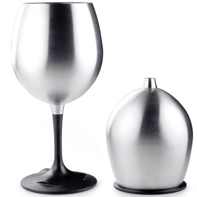 GSI Outdoors Glacier bicchiere da vino rosso in acciaio inox 449 ml