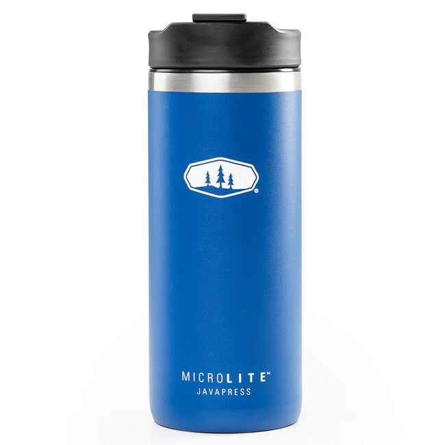 GSI Outdoors Microlite Javapress Pressa per caffé o té da esterno a pistone 423 ml, blu