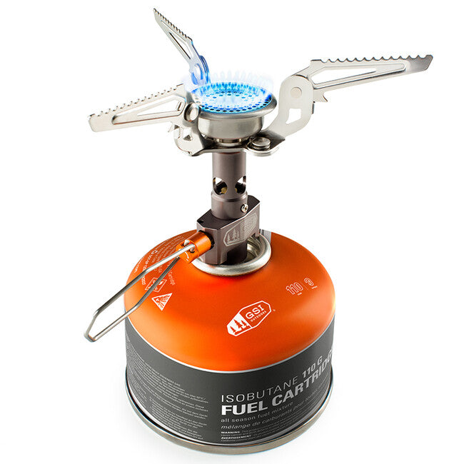 GSI Outdoors Pinnacle Canister Stove stufa a gas da trekking, argento