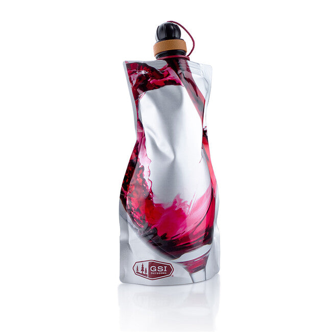 GSI Outdoors Caraffa pieghevole per vino rosso Soft Sided Wine Carafe 750 ml