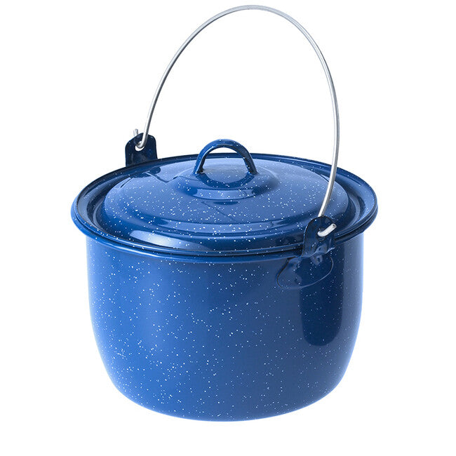 GSI Outdoors Bollitore convesso smaltato da 2,8 l, blu
