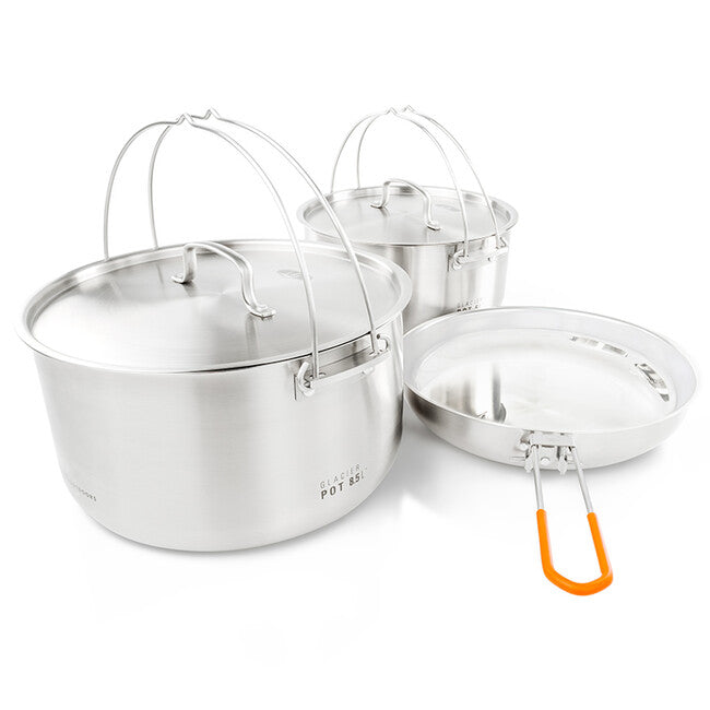 GSI Outdoors Glacier Stainless Troop Cookset 5 l + 8,5 l