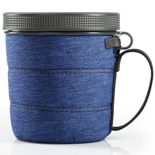 GSI Outdoors Fairshare Mug 2 tazza grande per cereali con coperchio imbottito e tappo a vite 950 ml, blu