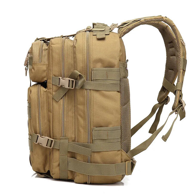 DRAGOWA Tactical zaino tattico impermeabile 45L, kaki