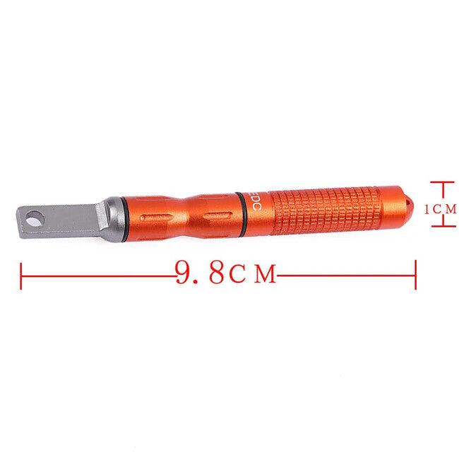 DRAGOWA Tactical Redflame matita tascabile impermeabile al magnesio, arancione