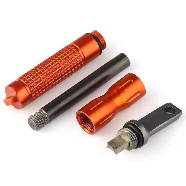 DRAGOWA Tactical Redflame matita tascabile impermeabile al magnesio, arancione