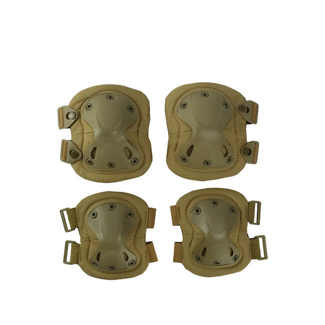 DRAGOWA Tactical Ginocchiere e gomitiere tattiche, cachi
