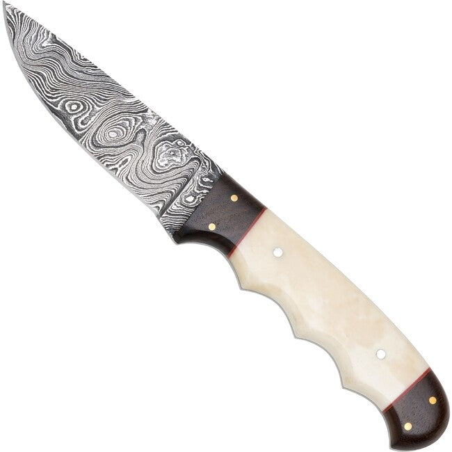 Haller damascato coltello a lama fissa, 10cm