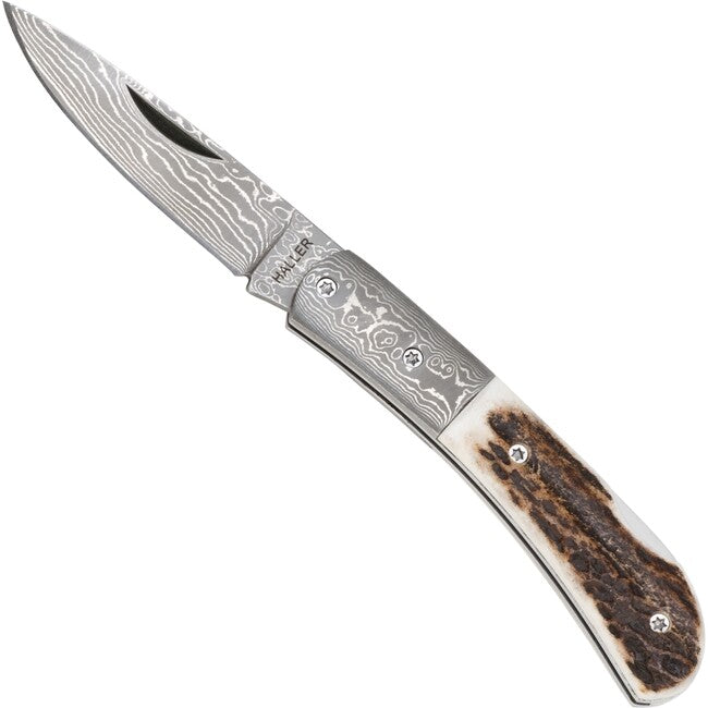 Haller Coltello da chiusura in damasco, cervo