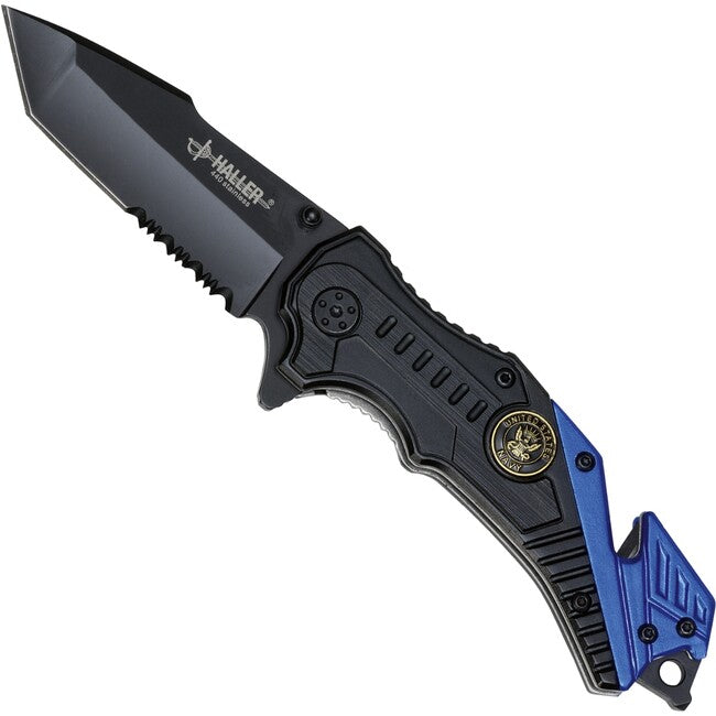 Haller Coltello di chiusura di soccorso, nero