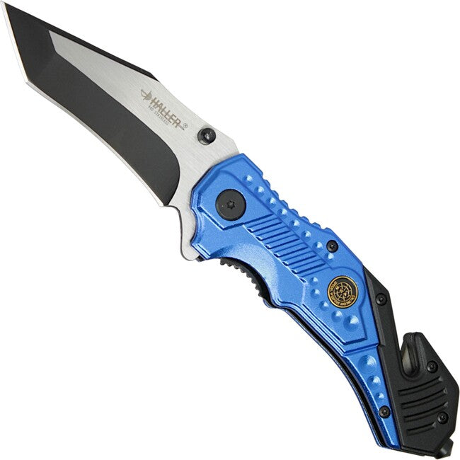 Haller Coltello di chiusura di soccorso, blu
