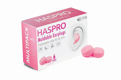 Haspro 6P tappi per orecchie in silicone, rosa