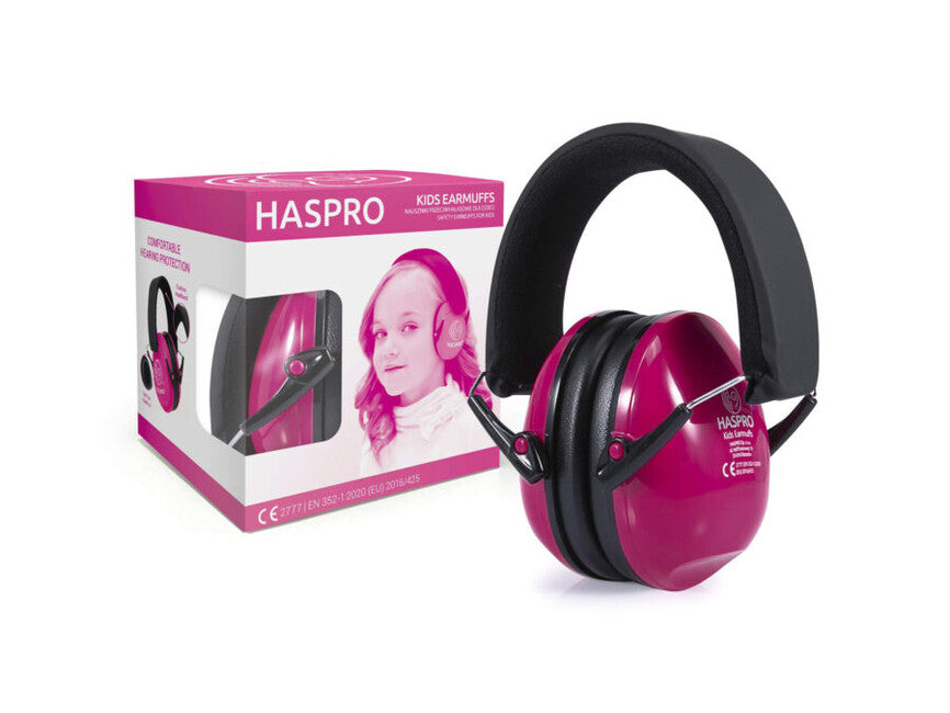 Haspro Paraorecchie protettivo per bambini 4+, rosa