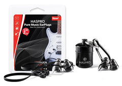 Haspro Pure music tappi per orecchie, neri