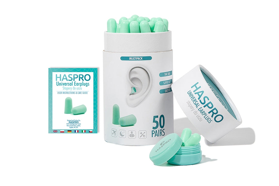 Haspro TUBE50 tappi per orecchie, menta