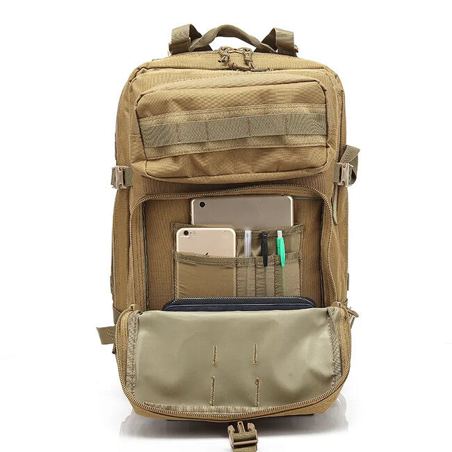 DRAGOWA Tactical zaino tattico impermeabile 45L, nero