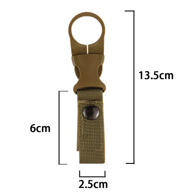 DRAGOWA Tactical Oasis portaborraccia in nylon con moschettone, nero