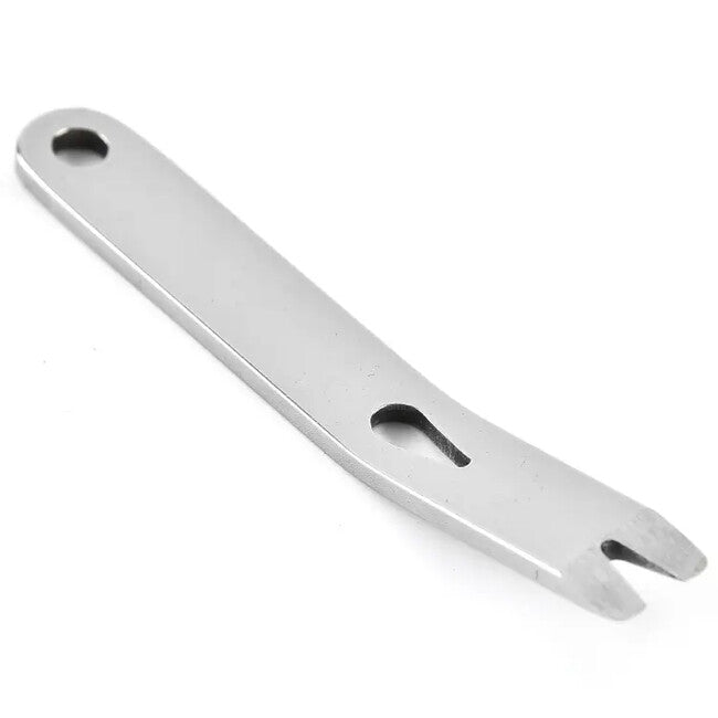 DRAGOWA Tactical Otter portachiavi tascabile in acciaio inossidabile , argento