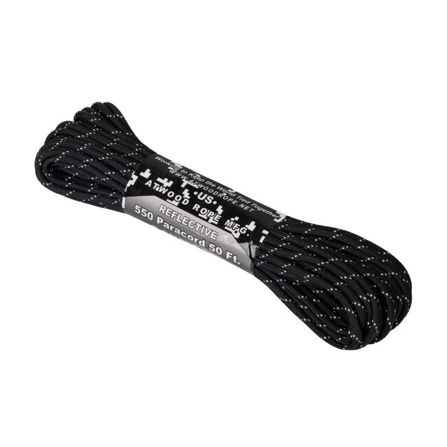 Helikon-Tex 550 Paracord riflettente (50ft) - nero