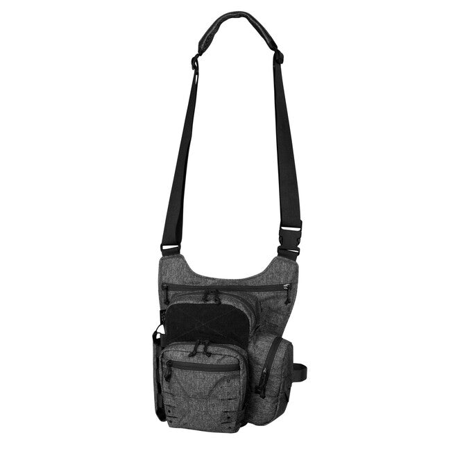 Helikon-Tex EDC borsa a tracolla - Nylon Poliestere Blend - Melange, nero-grigio