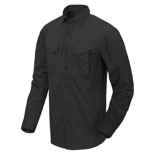 Helikon-Tex Defender Mk2 camicia a maniche lunghe policotone ripstop, nero