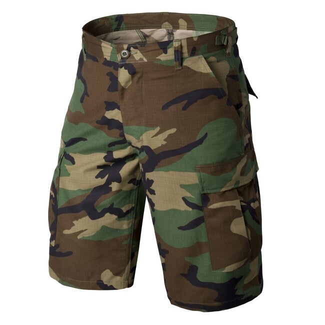 Helikon-Tex Pantaloncini BDU - PolyCotton Ripstop , us woodland