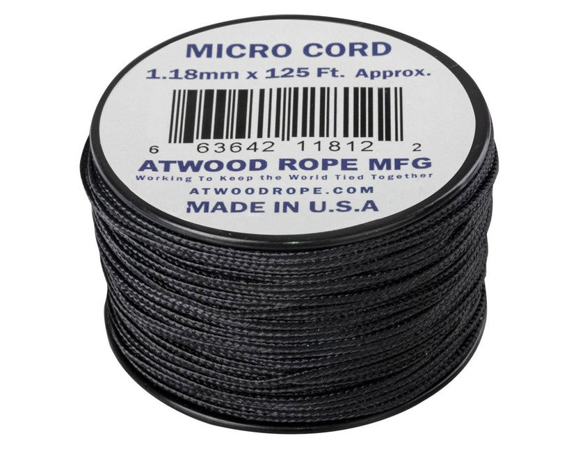 Helikon-Tex Micro Cord 125FT padaška vrv 37 metrov, črna