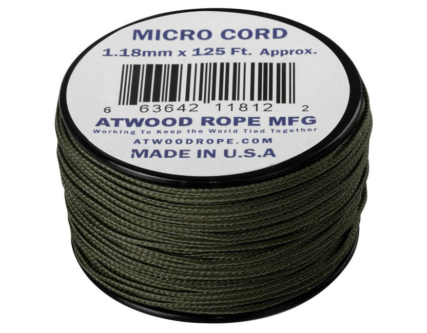 Helikon-Tex Micro Cord 125FT corda per paracadute, 37,5 metri, colore oliva.