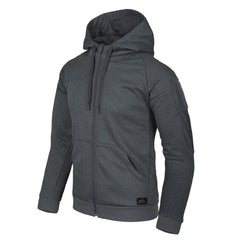 Helikon-Tex Urban Tactical Hoodie (FullZip) - melange nero-grigio