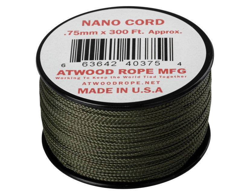 Helikon-tex Nano Cord 300FT cordino per paracadute 91 metri, colore oliva.