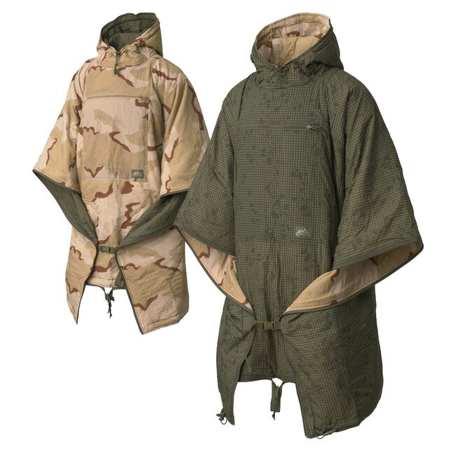 Helikon-Tex Swagman Roll poncho reversibile, desert night camo / us desert