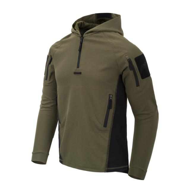 Helikon-Tex Range Felpa con cappuccio TopCool, oliva/nero