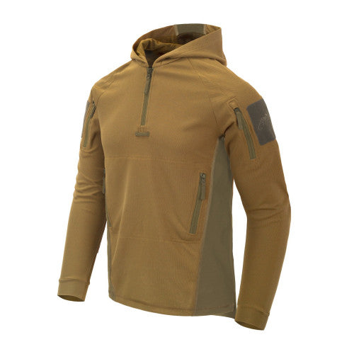 Helikon-Tex Range Felpa con cappuccio - Felpa con cappuccio TopCool, coyote/verde adattivo