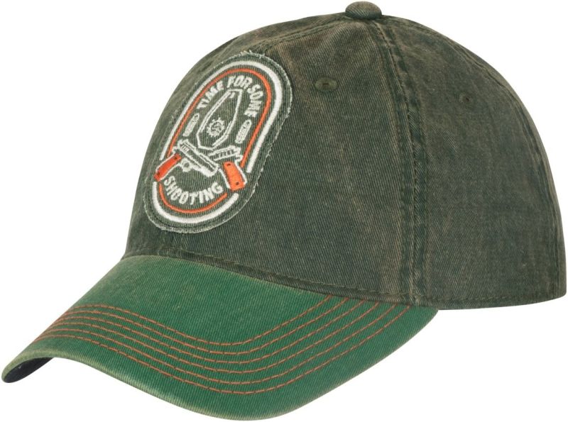 Helikon-Tex Shooting Time cappello - cotone lavato sporco, verde scuro lavato sporco / verde kelly lavato sporco