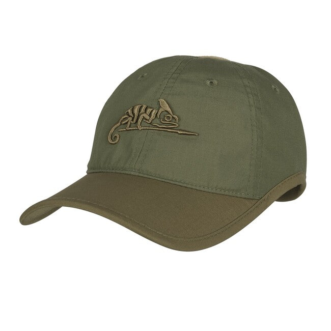 Helikon-Tex Cappello con logo - PolyCotton Ripstop , verde oliva / verde adattivo