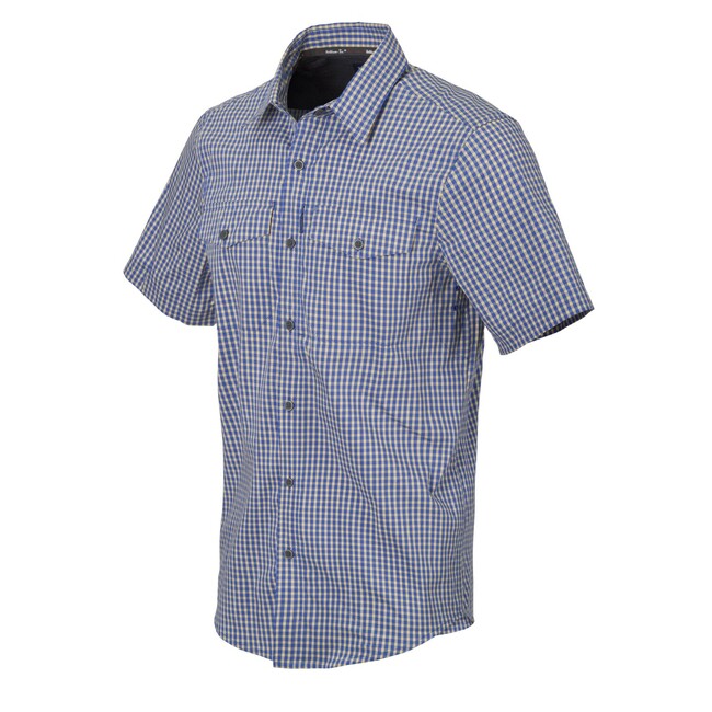 Helikon-Tex Camicia tattica Covert Concealed Carry a manica corta, blu reale a quadri