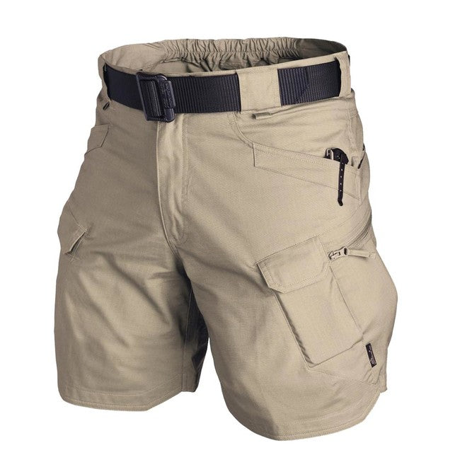 Helikon-Tex Pantaloni corti Urban Tactical Rip-Stop 8,5" in policotone kaki
