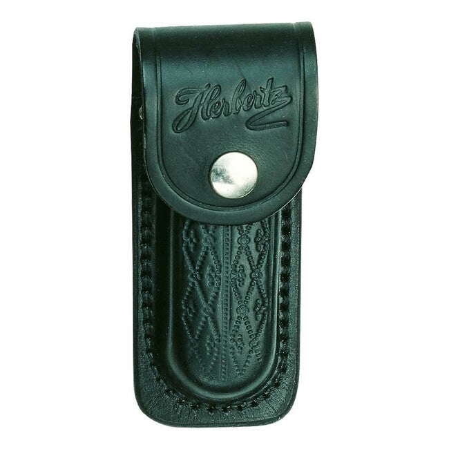 Herbertz Custodia in pelle nera da 13 cm