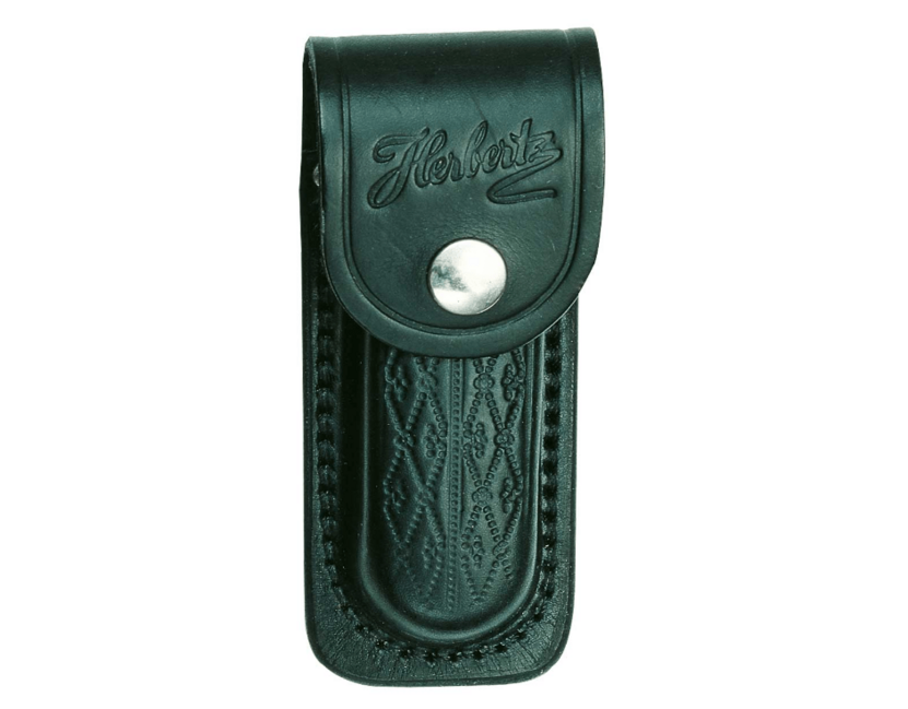 Herbertz Custodia in pelle nera da 15 cm