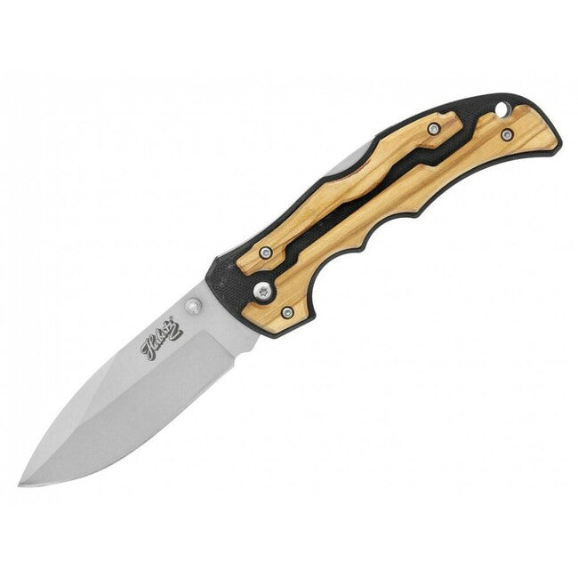 Herbertz Einhandme coltello 9 cm, olive/g10