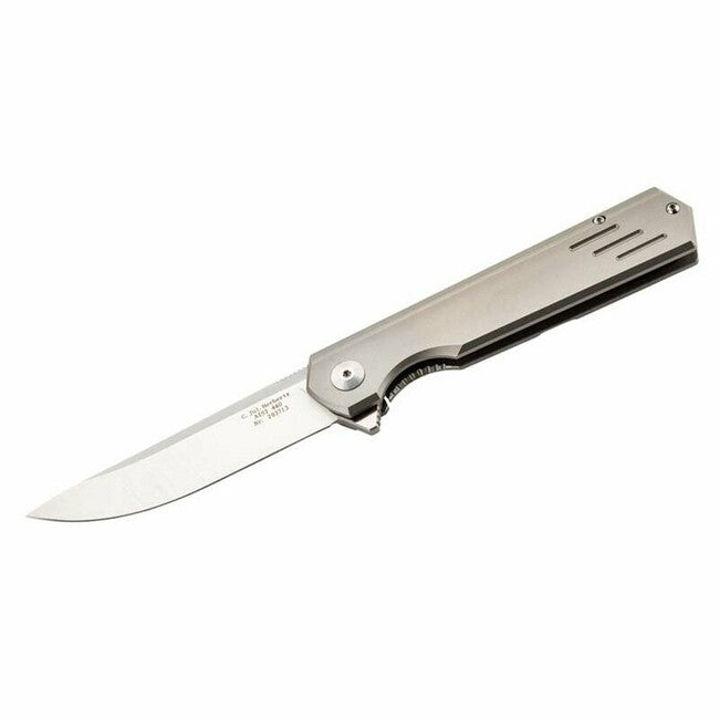 Herbertz Einhandmesser coltello 9,3 cm, titanio