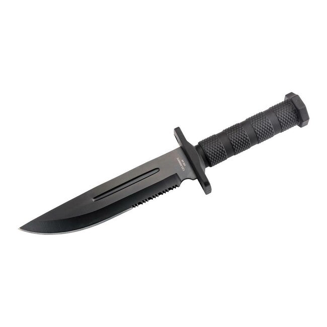 Herbertz coltello da esterno 18,2 cm, nero, ABS