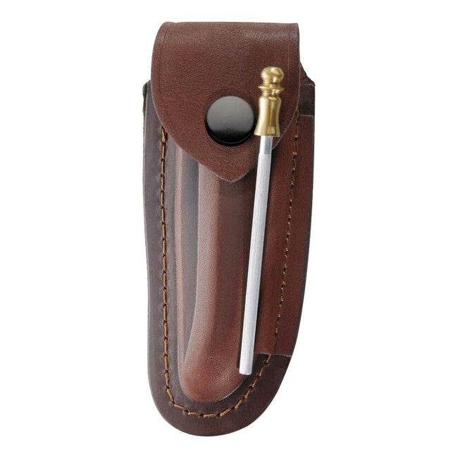 Herbertz Custodia in pelle marrone da 14 cm