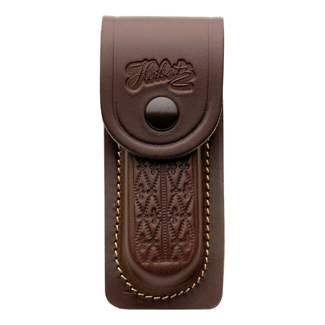 Herbertz Custodia in pelle marrone da 14,5 cm