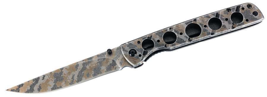 Herbertz a una mano coltello tattico 11,5 cm, motivo mimetico Camo