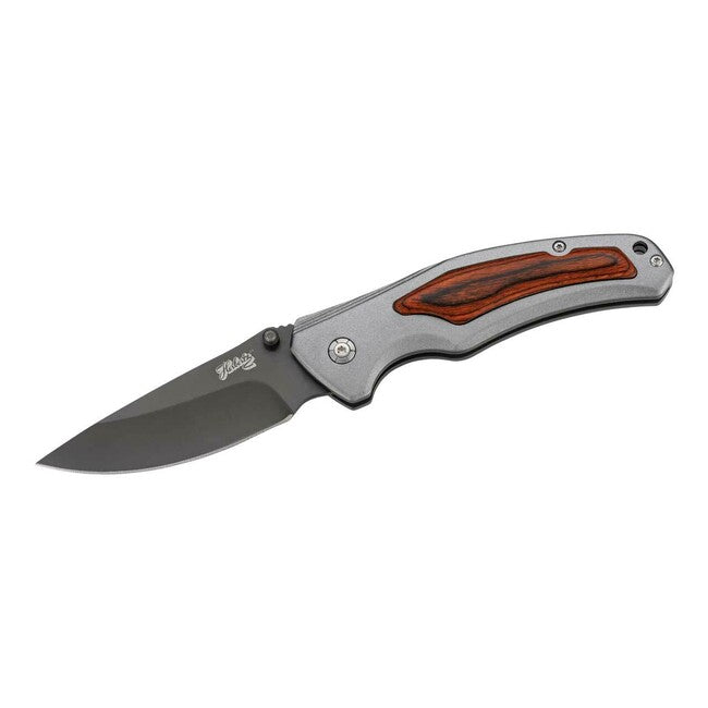 Herbertz Coltello a una mano 7,5 cm, alluminio legno Pakka e alluminio
