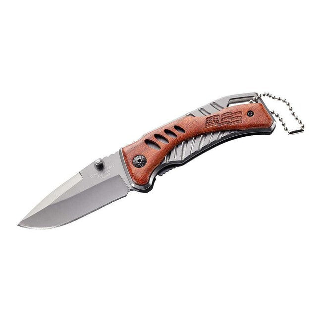 Herbertz Coltello a una mano 7 cm, titanio e legno di Cocobolo