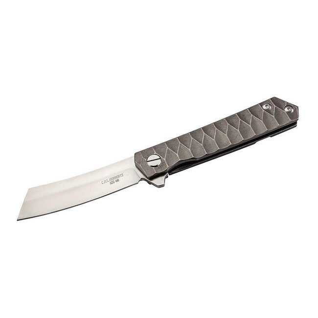 Herbertz Coltello a una mano 8,5 cm, titanio, design a telaio aperto